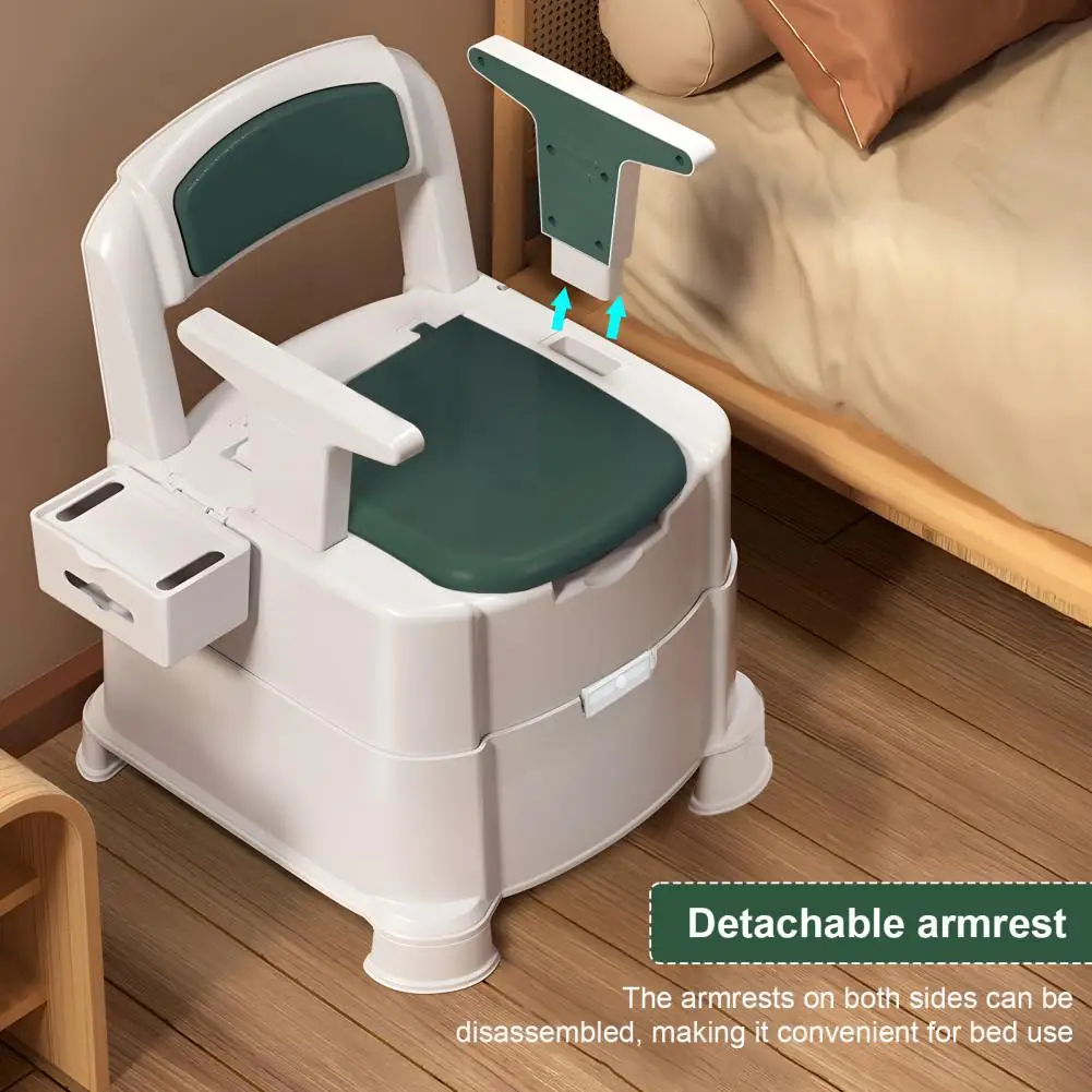 Adult Toilet Chairs, Toilet For The Elderly, Home Wheelchair-type Commode Toilet, Bedside Commode With Induction Night Light