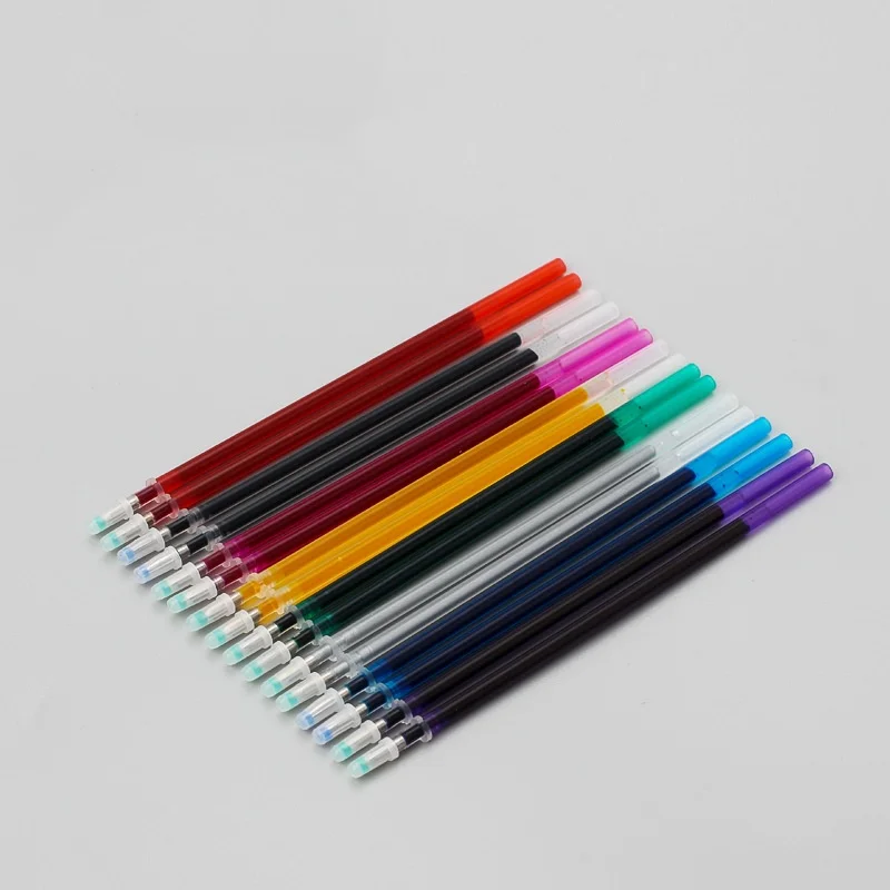 10Pcs Disappearing Fabric Marker Pen Erasable Refill Pens For Patchwork Fabric PU Leather Mark Sewing Tools