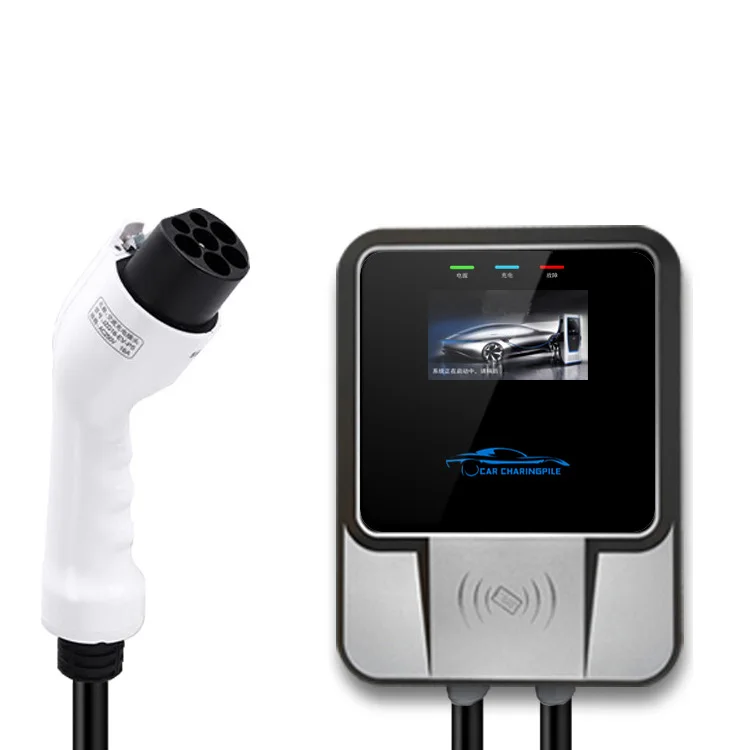 Cargador trifásico para vehículo eléctrico, estación de carga EV tipo 2, 32A, 7kW, WallBox