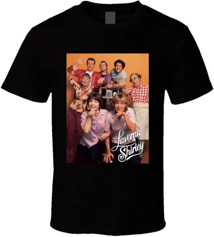 Laverne and Shirley Rip Squiggy Tv Show Comedy Sitcom Fan T Shirt