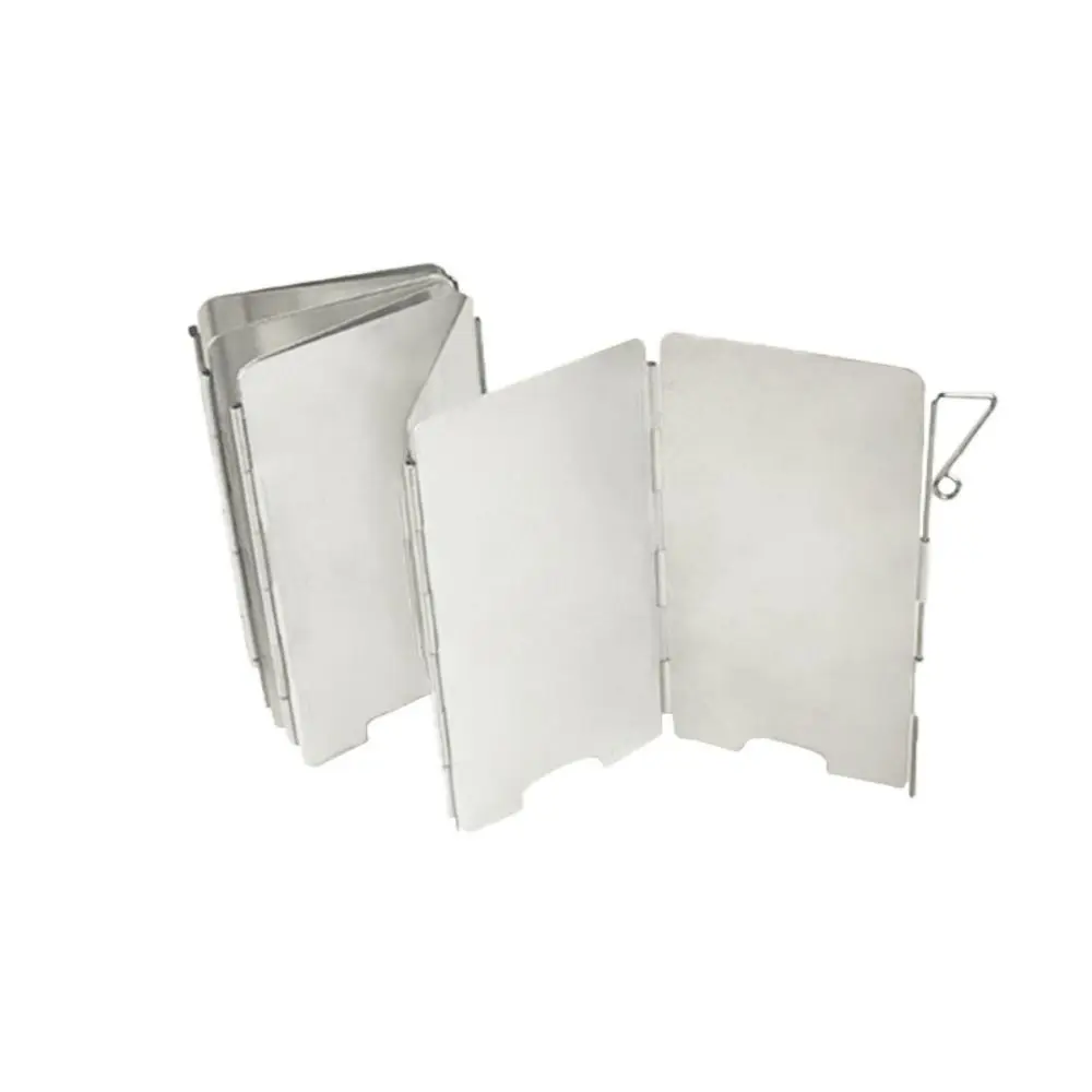 

9 Plates Camping Cooking Wind Shield Foldable Aluminum Camp Stove Windshield Windproof Cookware Camping Equipment Cooking