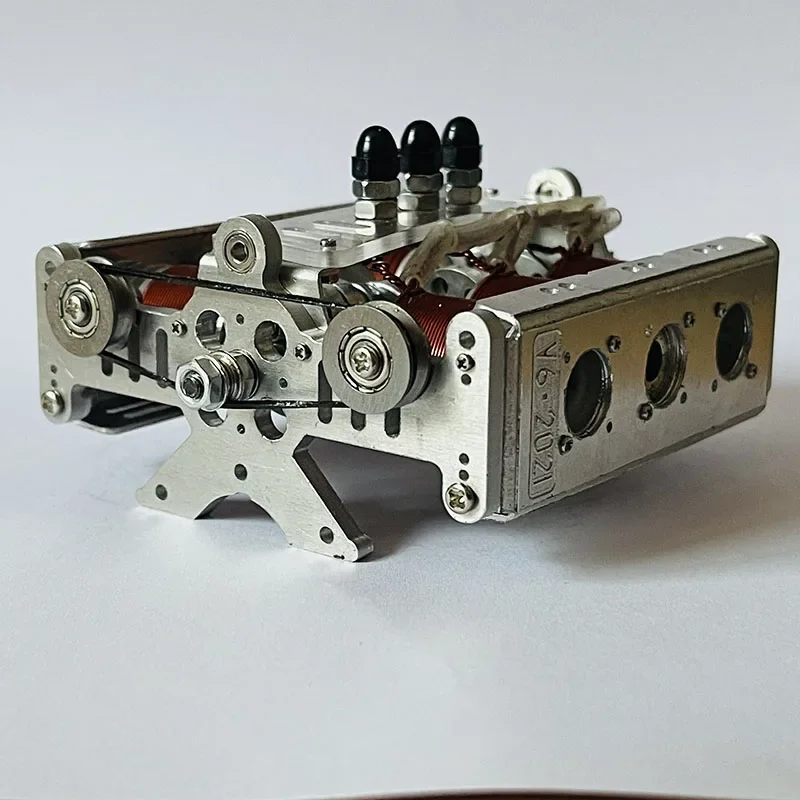 Six-cylinder Horizontally Opposed Engine Model Strong Magnetic Piston DC Brushless RC Electromagnetic Physics Toy