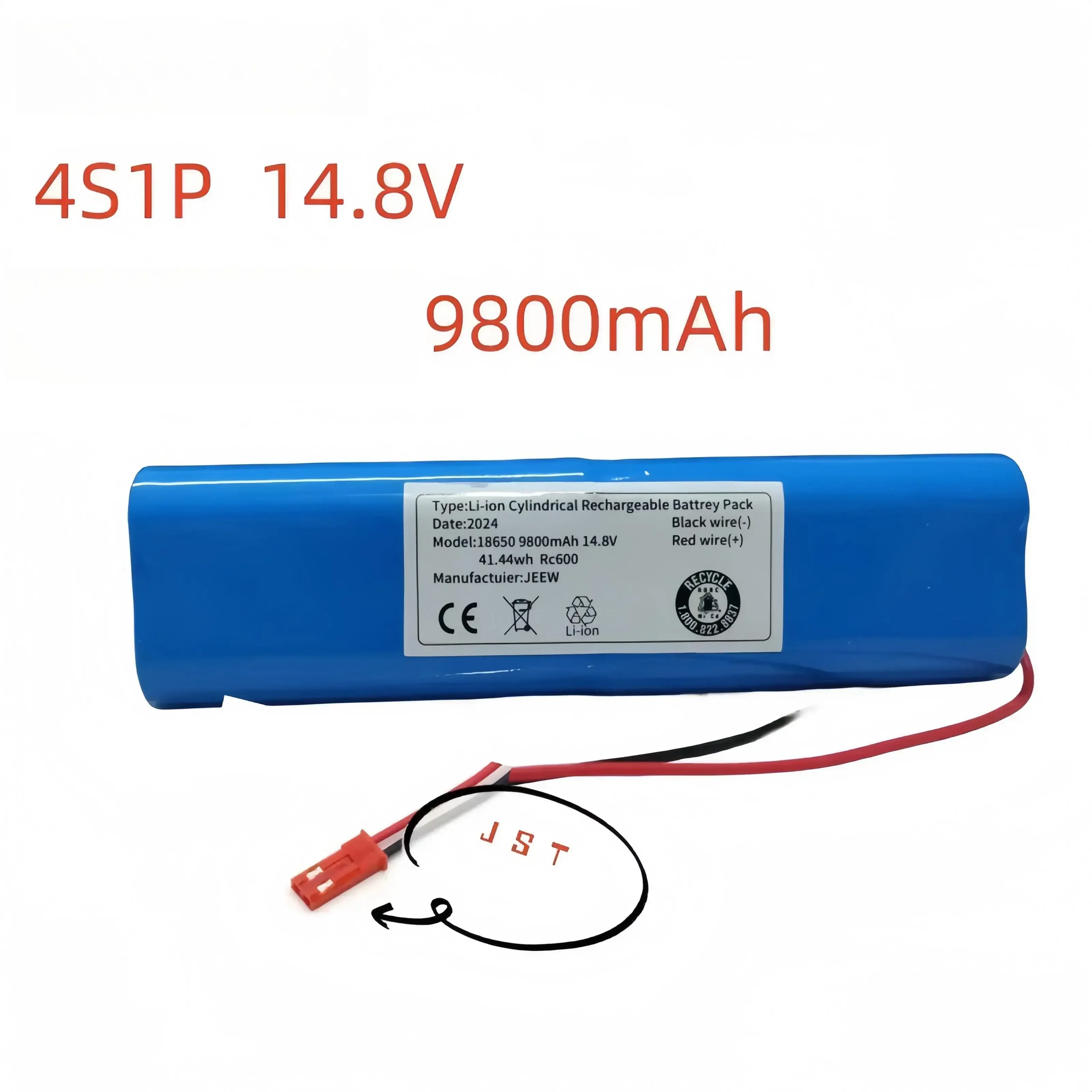 Original 4S1P 14.8V 6800mAh/9800mAh 18650 battery for ILIFE V3s Pro, V50, V5s Pro, V8s and other robot vacuum cleaner batteries