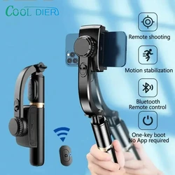 COOL DIER Q08 New Gimbal Stabilizer Phone Video Stabilizer Bluetooth Selfie Stick Tripod for Smartphone Live Shooting Bracket