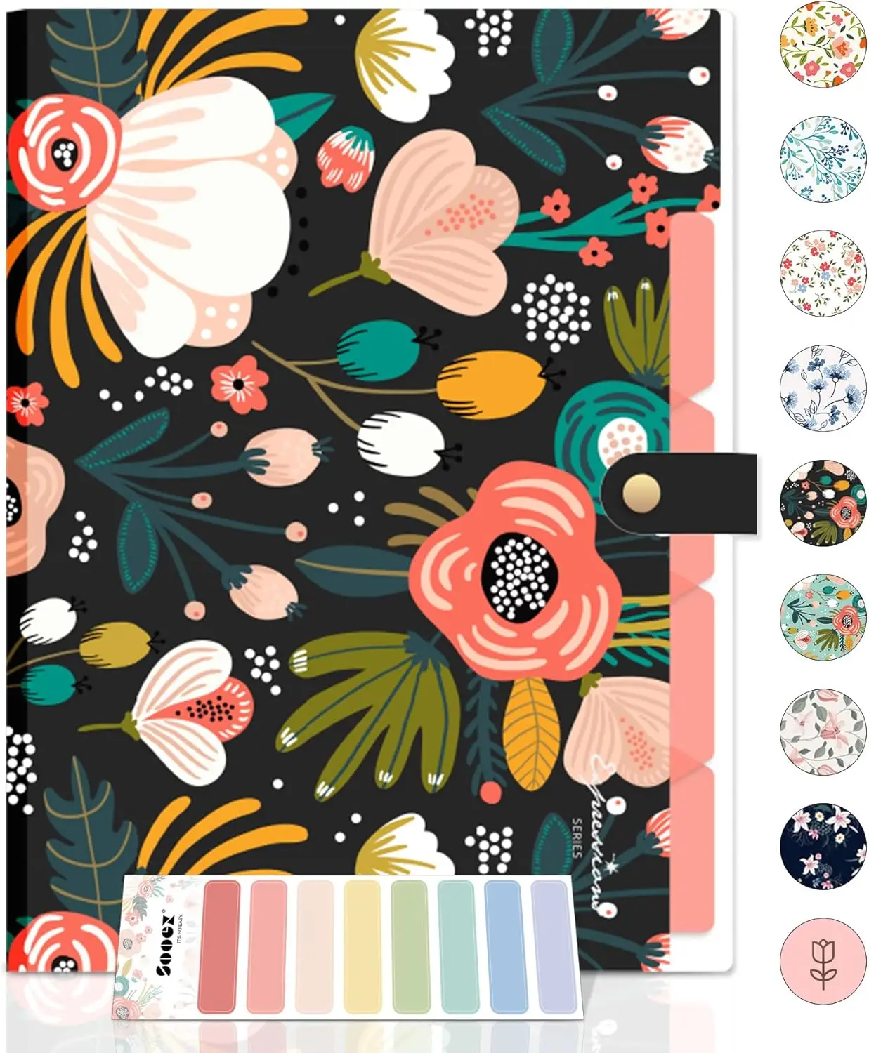 

Расширяемый органайзер для документов с 5 карманами, наклейками для документов, квитанций, счетов - принадлежности для школы, офиса и путешествий