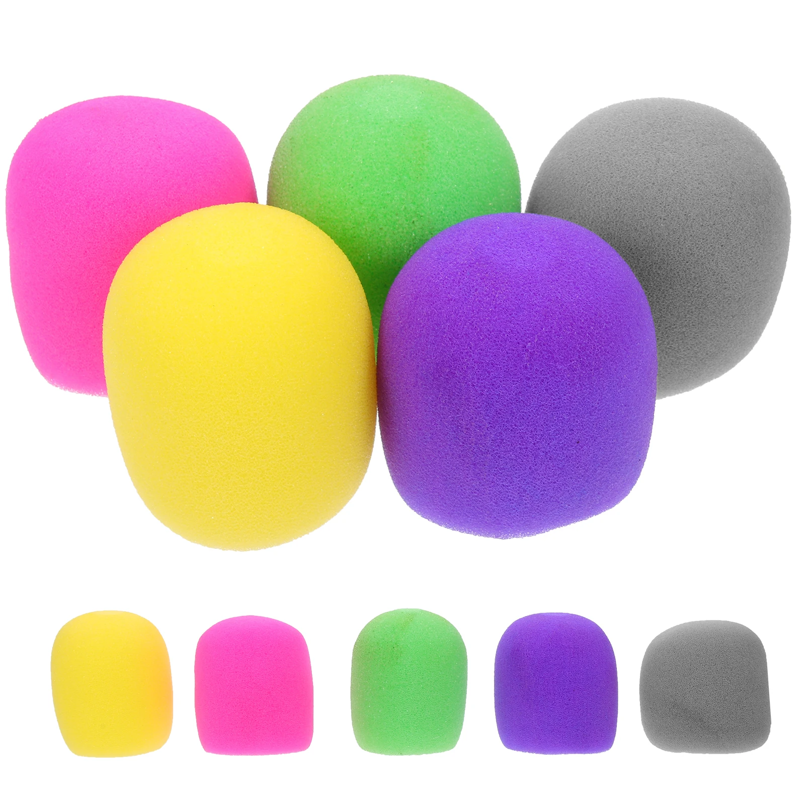 10pcs Microphone Covers Disposable Sponges KTV Live Streaming Windscreen Foam Protective Enlarged Size Durable