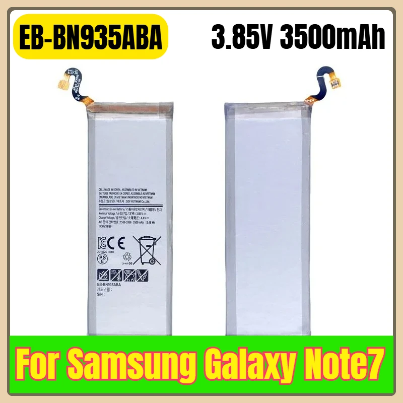 

EB-BN935ABA Аккумулятор для мобильного телефона 3,85 В 3500 мАч для Samsung Galaxy Note7