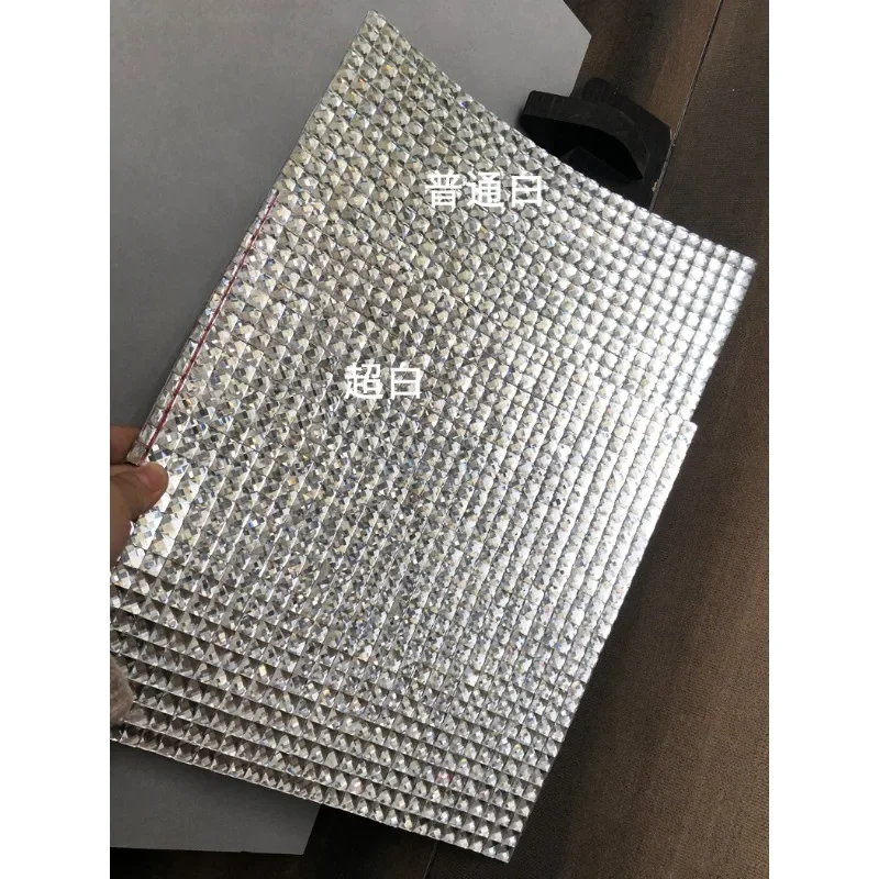 Ultra-white glass white diamond silver diamond 13 crystal glass mosaic tile background wall bathroom wall adhesive self-adhesive