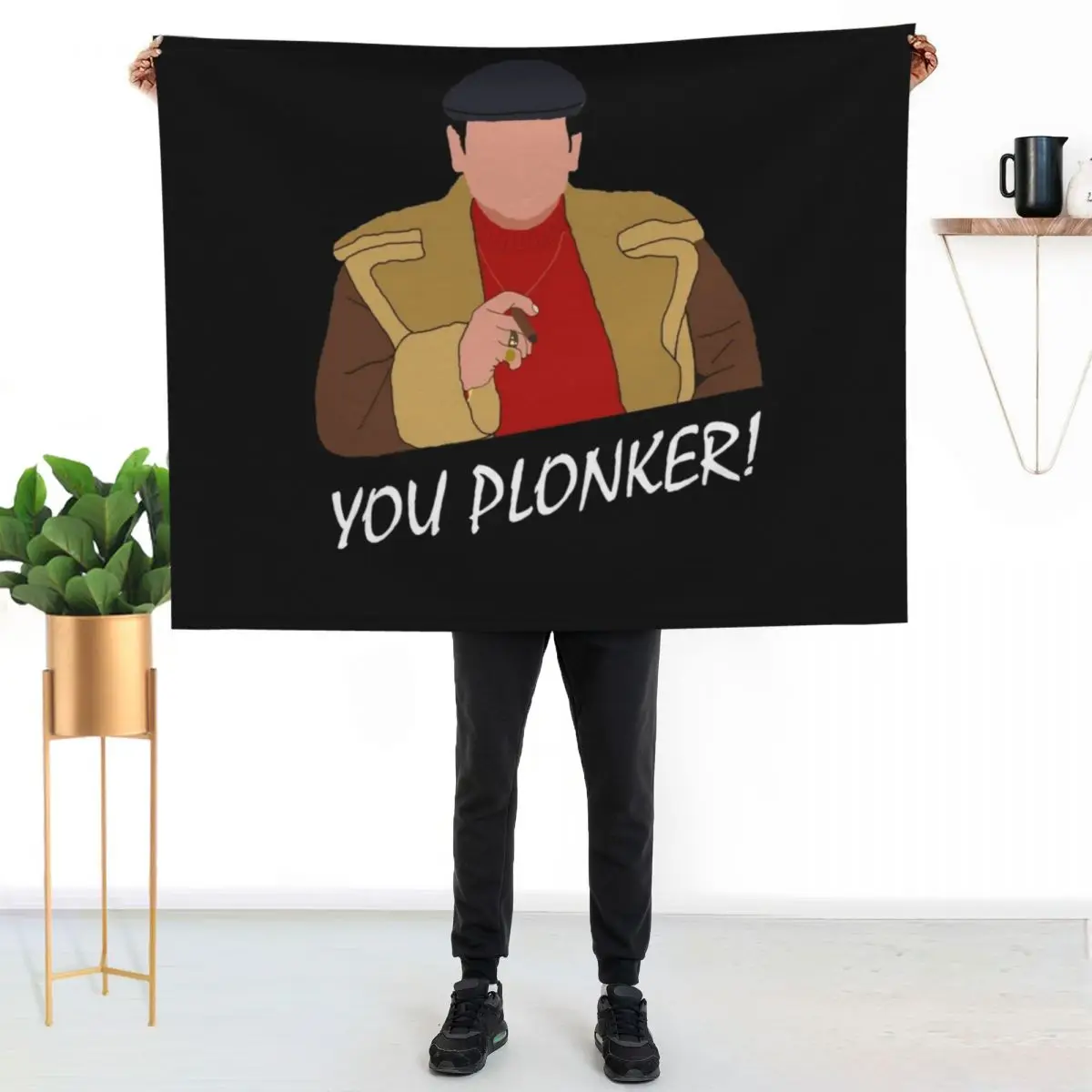 

You Plonker! (White) Throw Blanket Long Lasting Soft Plush Blanket for Daily Use