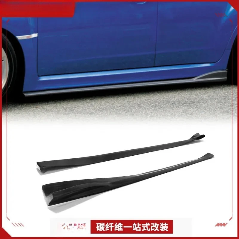 for Subaru Impreza STI GRB Carbon Fiber Modified CS Style Side Skirts Small Package Side Skirt Flaps