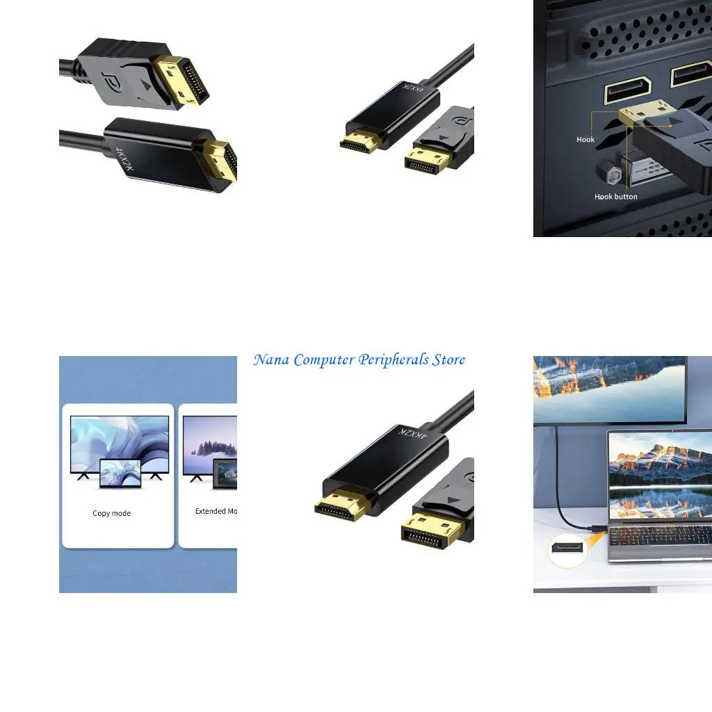 

F68C HDMIcompatible Cable, 1080P 4K High-Definition Adapter For Computer Monitor Connection