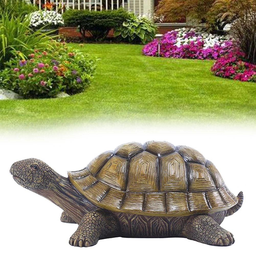 

Resin Crafts Turtle Garden Figurine Simulated Sculpture Decorative Art Ornament For Garden Yard Landscaping Ornaments