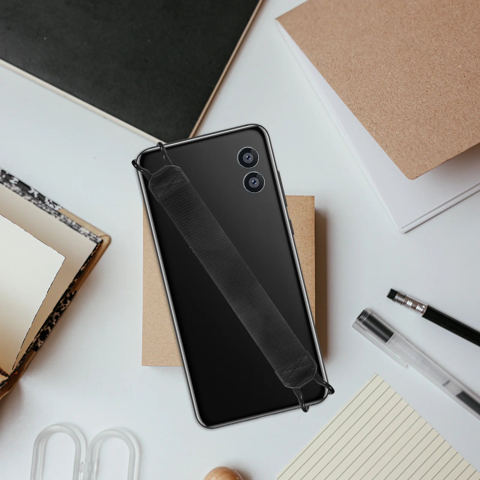 3x11 سنتيمتر اللوحي حامل الهاتف حزام اليد مكافحة قطرة السرير القراءة الأيدي الحرة ملحق حامل لوحي حزام اليد للهاتف #1