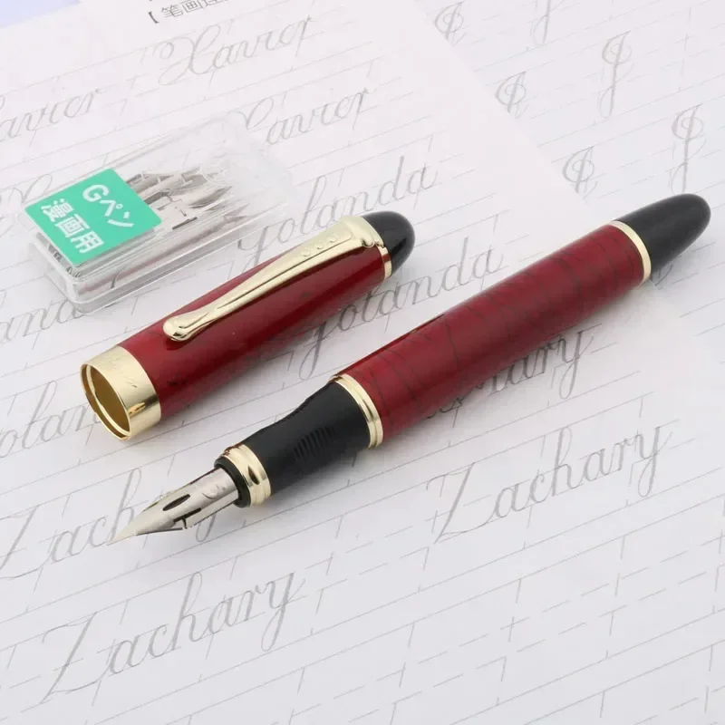 

Luxury Jinhao 450 Fountain Pen Copperplate English Calligraphy Body Dipped Tip Circle Zebra G NIB School Office Writing Supplies
