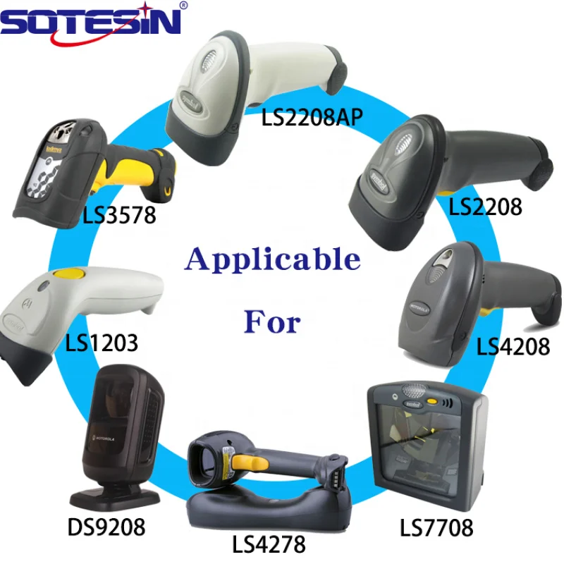 Wholesale CBA-K01-S10PAR Keyboard KB2 Barcode Scanner Pos Cable for Symbol Moto LS2208/DS2208/LS4208/LS4478/DS9208/DS3578