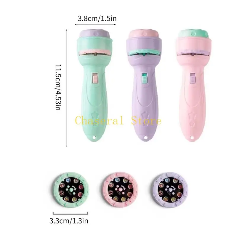 E7CE Cartoon Story Proiettore Flashlight Educational Learning Toy Discs 48 Immagini Regalo per bambini