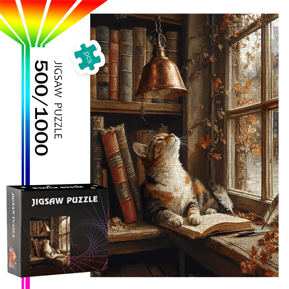 500pcs/1000pcs Jigsaw Puzzle Game - Puzzle for Birthdays, Halloween, Christmas, Thanksgiving, Easter, Portable, Beginner Skill