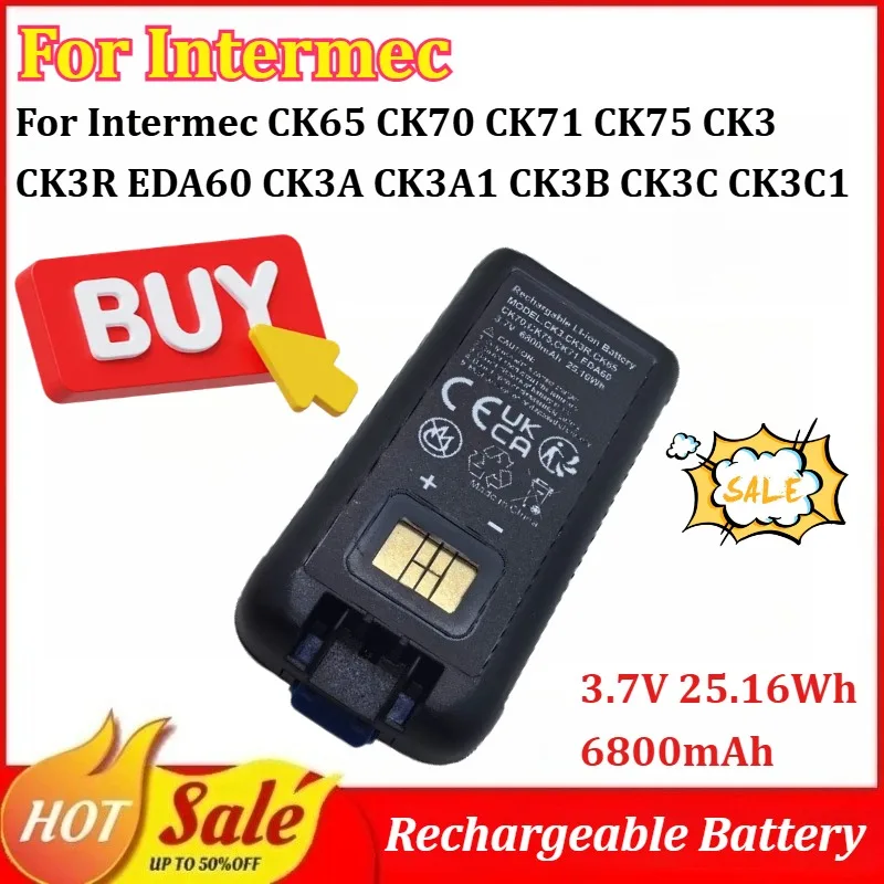 New 3.7V 6800Mah Re…