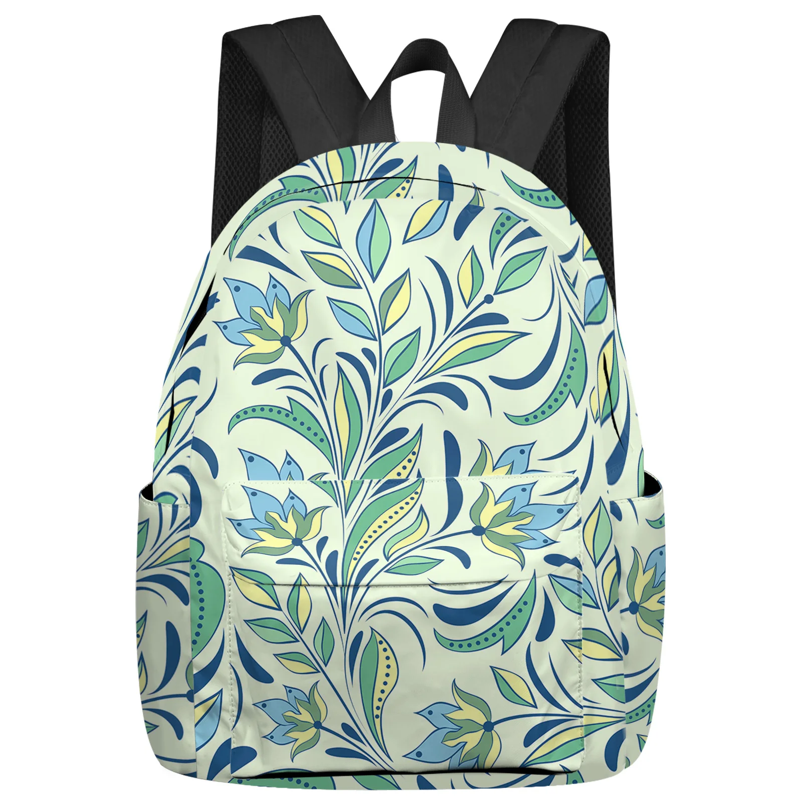 

Floral Texture Dotted Leaf Fashion Women Backpack Girl Travel Book Bags Laptop Backpacks Travel Rucksack Schoolbag