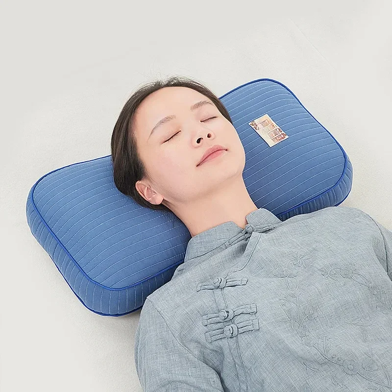 1PCS Pure Buckwheat Husk Pillow Protects Cervical Vertebra and Helps Sleep. Hard Pillow Core Is Pillows for Adults.