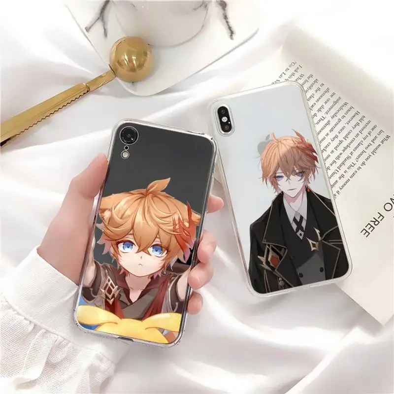 Yinuoda Anime Genshin Impact Tartaglia Phone Case for iPhone 11 12 13 mini pro XS MAX 8 7 6 6S Plus X 5S SE 2020 XR case