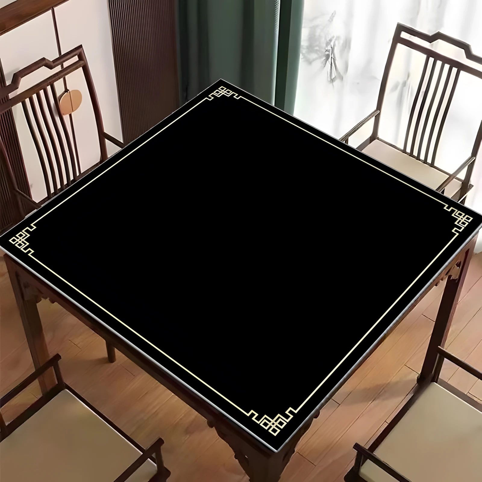 Большой резиновый настольный коврик 80 см для игр в маджонг, бесшумный и противоскользящий развлекательный аксессуар для вечеринок, многопользовательских игр Большой резиновый настольный коврик 80 см для игр в маджонг, бесшумный и противоскользящий развлекательный аксессуар для вечеринок, многопользовательских игр