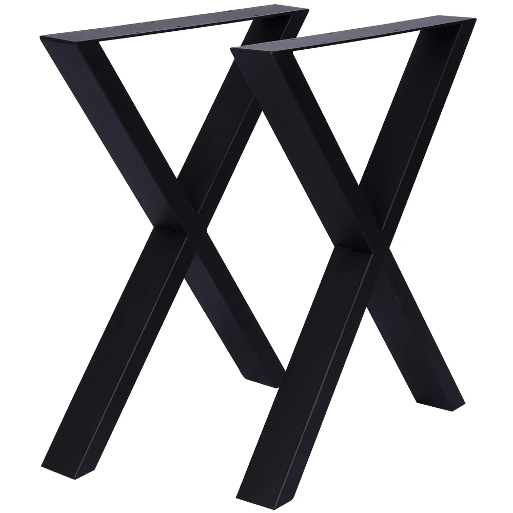 

X Table Legs 28X 24" Wide Metal Table Legs Heavy Duty Steel Desk Legs Table Leg Dining Coffee Desk Leg Set of 2 Hardware