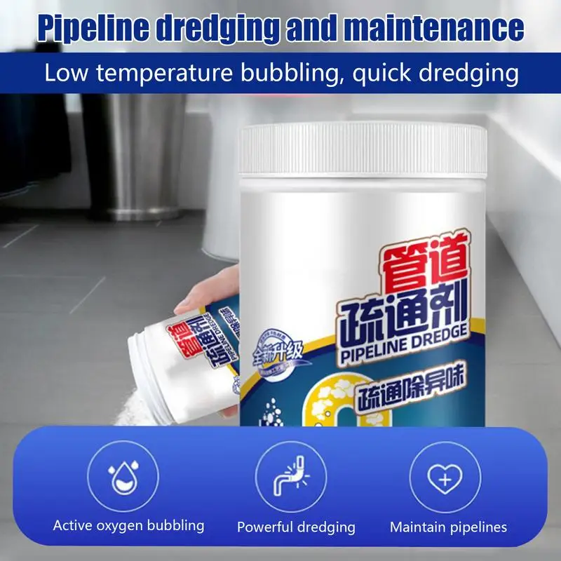 

Powerful Pipe Dredging Agent Kitchen Dredge Deodorant Toilet Sink Drain Cleaner Sewer Household Cleaning Tools