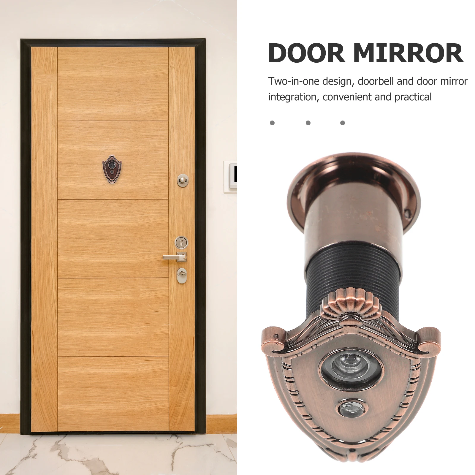 

Doorbell Peephole View with Privacy Anti-theft Plastic Security Wide Angle