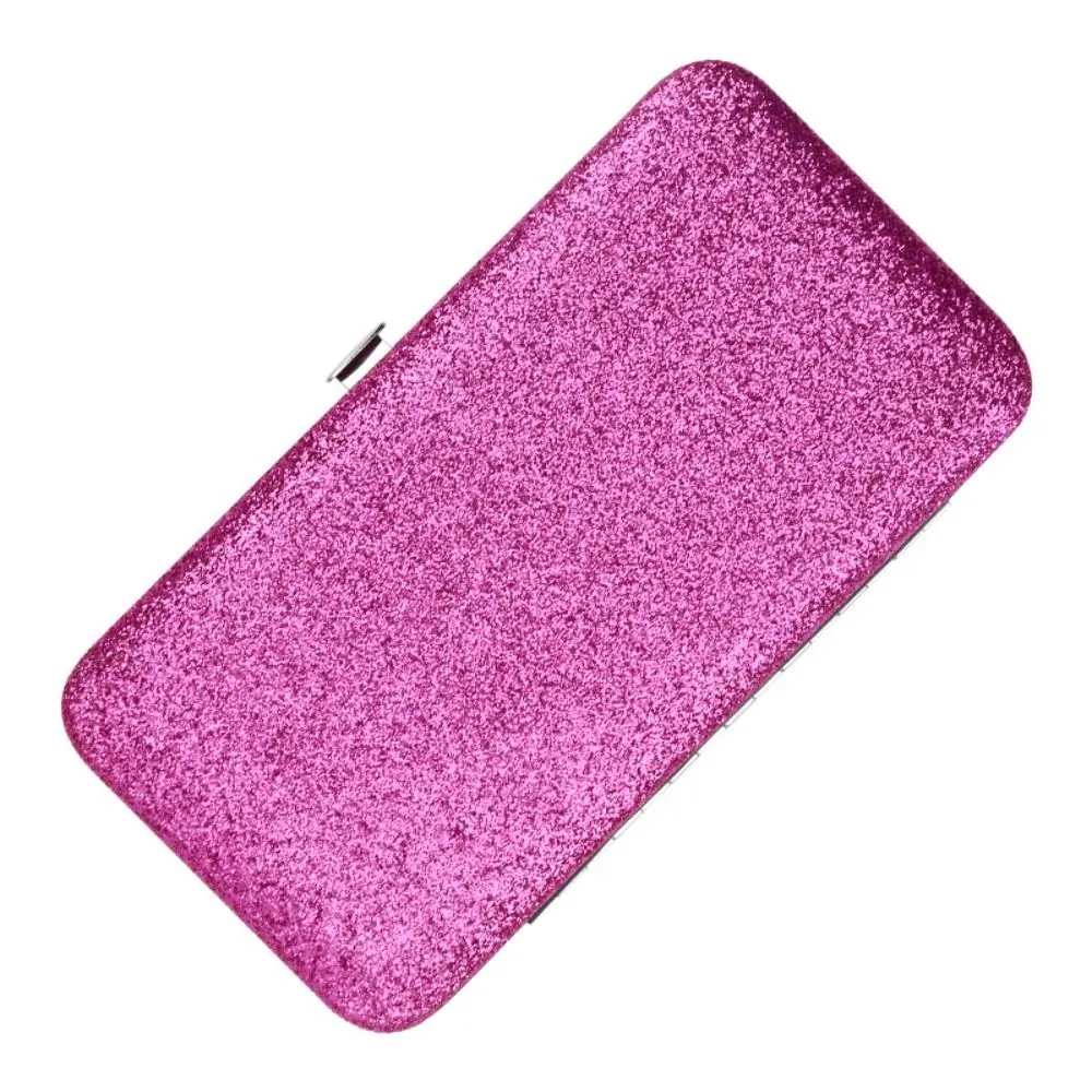 Shiny Eyelash Extension Tweezers Box PVC Protective Eyelash Extension Tweezers Organizer 10 Colors Professional