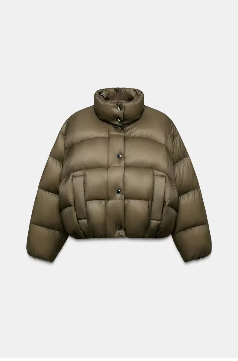 

Новинка зимнего сезона: женская укороченная хлопковая куртка с длинными рукавами, воротником-стойкой, ветрозащитная, водонепроницаемая, теплая, на молнии