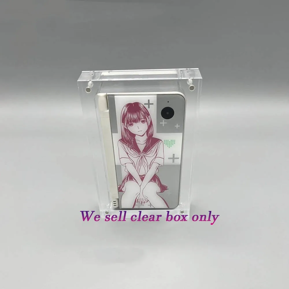 โปร่งใสแม่เหล็กกล่องอะคริลิคสําหรับ NDSi LL เกมคอนโซลฝาครอบ Shell BoxClear จอแสดงผลจัดเก็บอุปกรณ์เสริมเกม