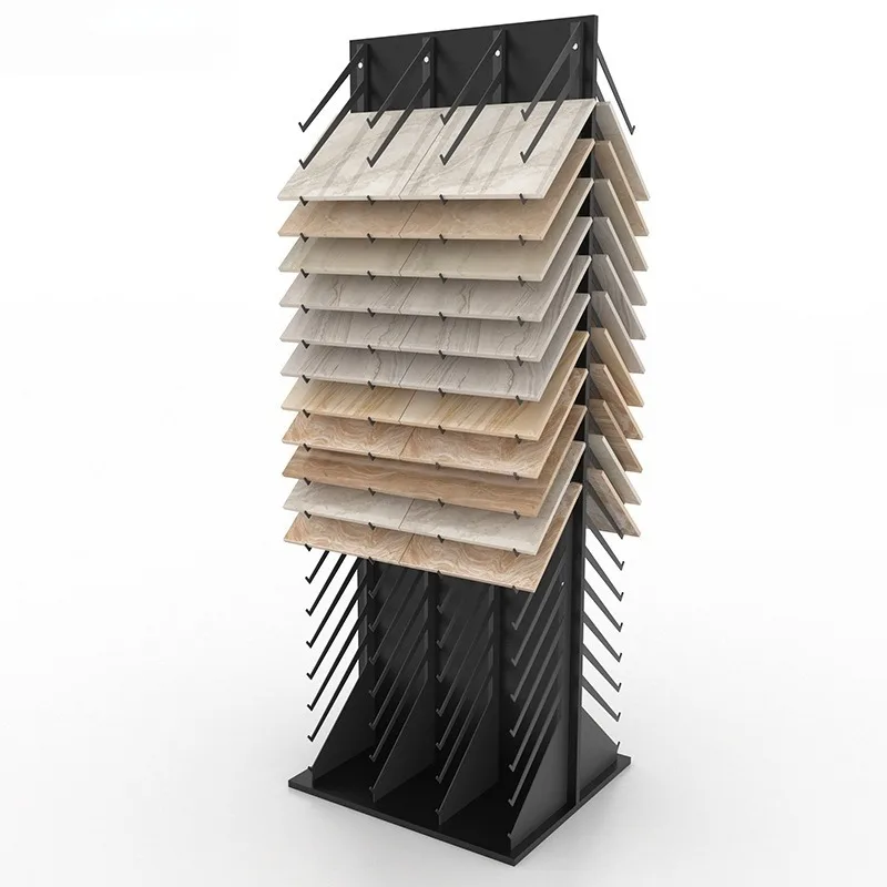 High Quality Customized Modern Lightweight for Eco-Friendly Ceramic Tiles Display Rack Metal Construction Display