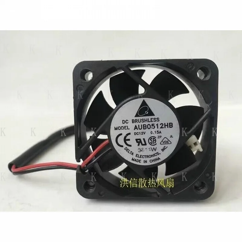 C FOR AUB0512HB 5015 DC12V 0.15A 5CM 2-Wire Bearing Cooling Fan *yu