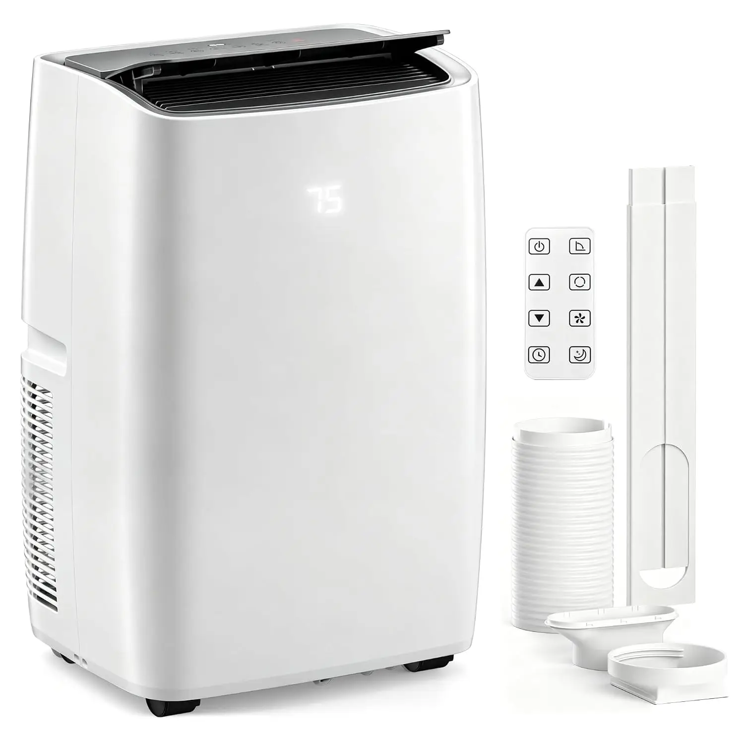 14000 BTU Freestanding Portable AC, Cools 700 Sq.Ft with Dehumidifier & Fan, Custom