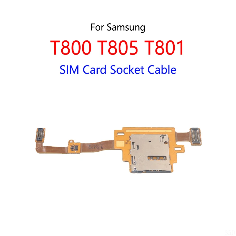 USB Charging Dock Connector SIM Card Socket Speaker Power Volume Switch Button LCD Display Flex Cable For Samsung T800 T805 T801