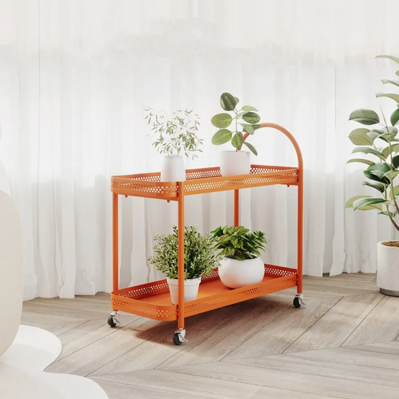 Balcony flower stand, shelf, living room floor-to-ceiling flower stand, flower pot bracket succulent wrought iron