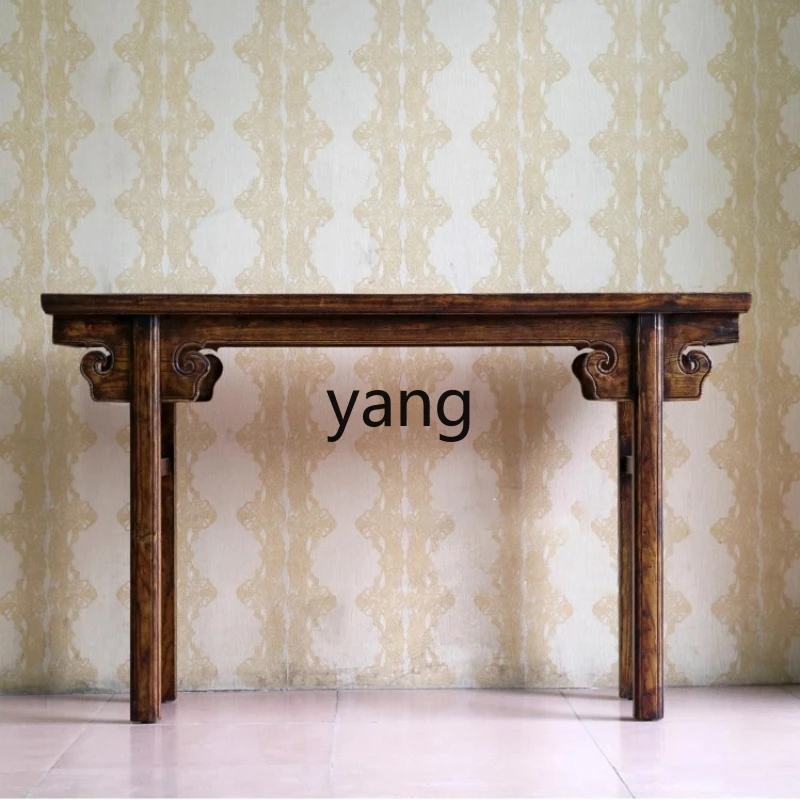 

Yhm simple entrance side desk solid wood classical furniture