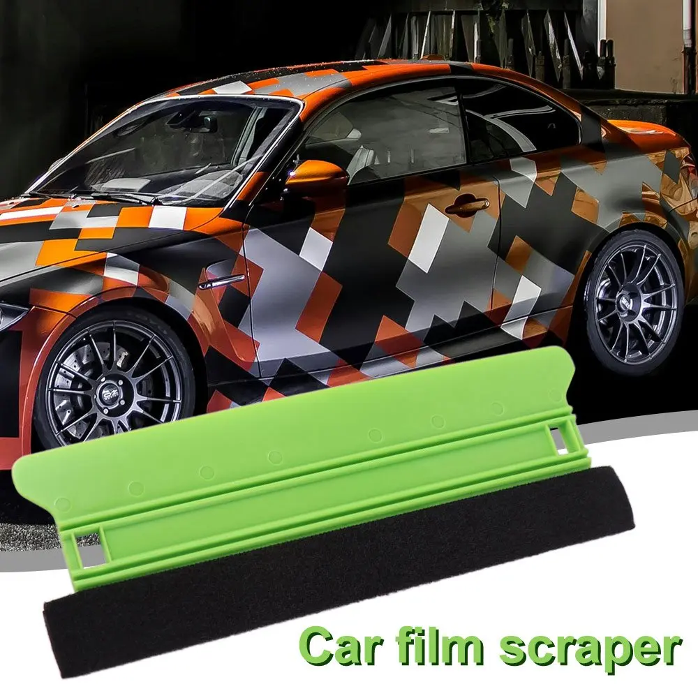 

2Pcs 8.3inch Long Window Tint Felt Squeegee Felt Edge Scratch-Free Car Film Scraper Comfortable Grip with Hanging Hole