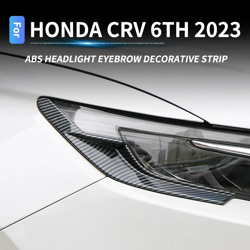 

Car Headlight eyebrow frame strip For Honda CRV 2023 CR-V 6th Front fog light eyebrow lamp cover External modification accessori