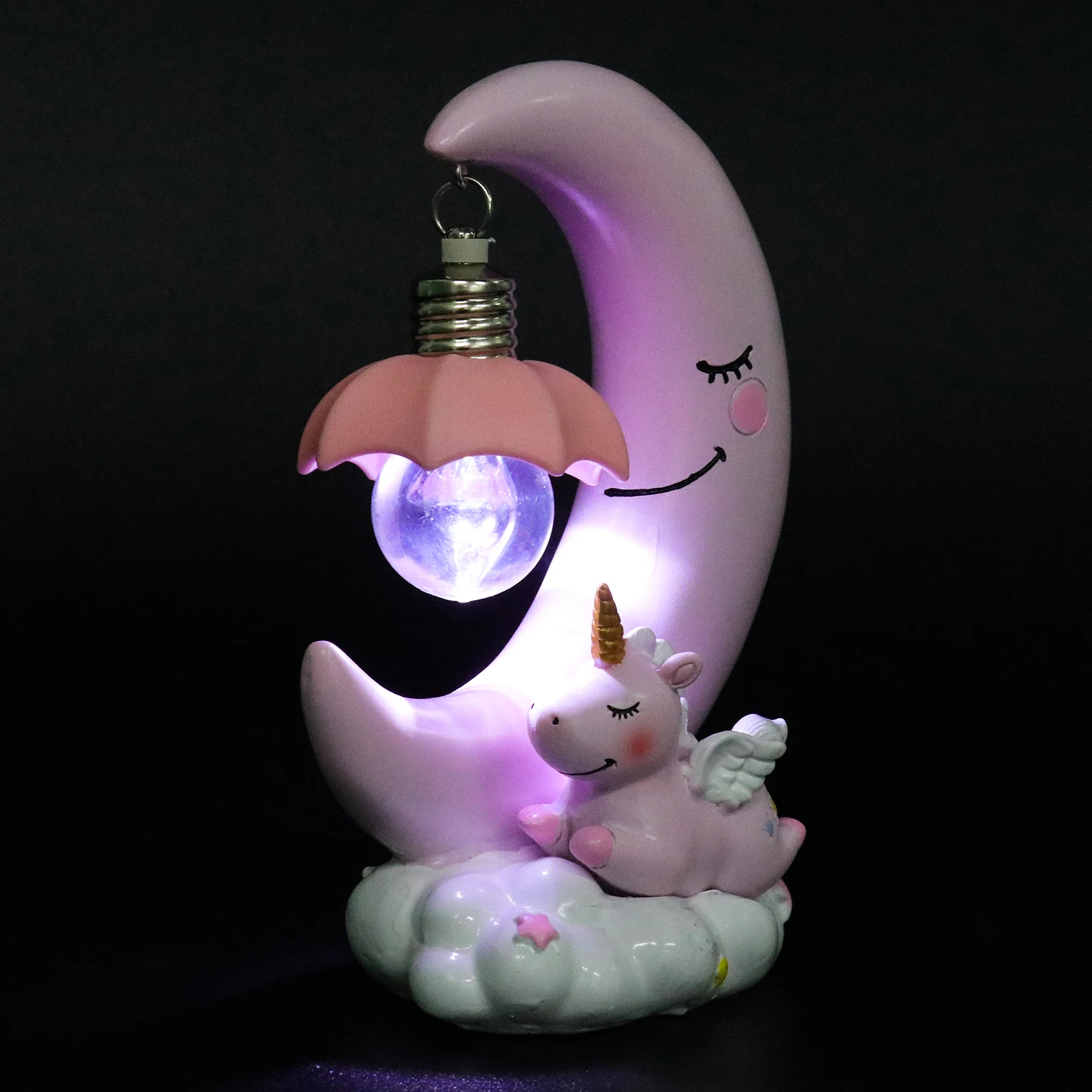 

Princess Resin Night Lamp Gifts Kids Girls 8 10 12 Years Old Unicorn Bedroom Decor Bedside Cartoon Adornments Toy Present