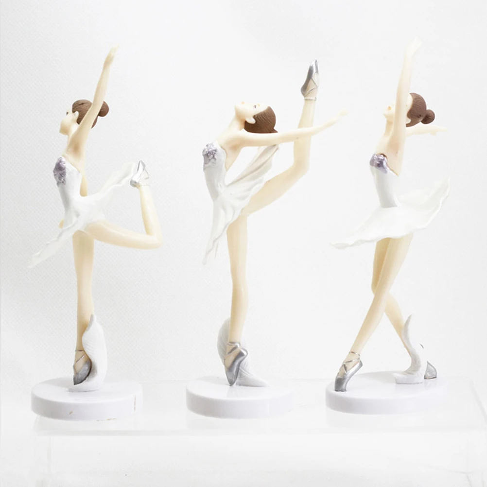 

Dancing Statue Resin Ballet Sculpture Home Decor Ornament Creative Art Piece for Living Room Bedroom Garden Gift for Her