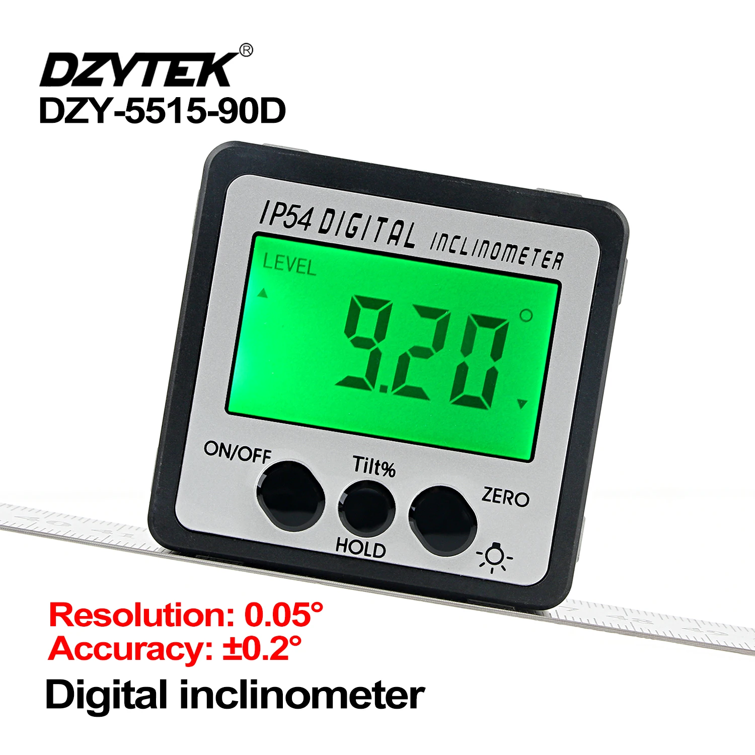 DZYTEK Digital Angle Finder Protractor Mini Handheld Angle Gauge Woodworking Measuring Tool Cube Inclinometer