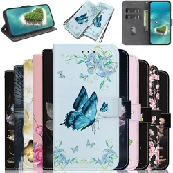 Stand Flip Wallet Case for OPPO Reno 6 5 4 Pro Plus Reno4 Lite 5K 4 Z 5z 5G 4G Flip Painted Pattern Wallet Case