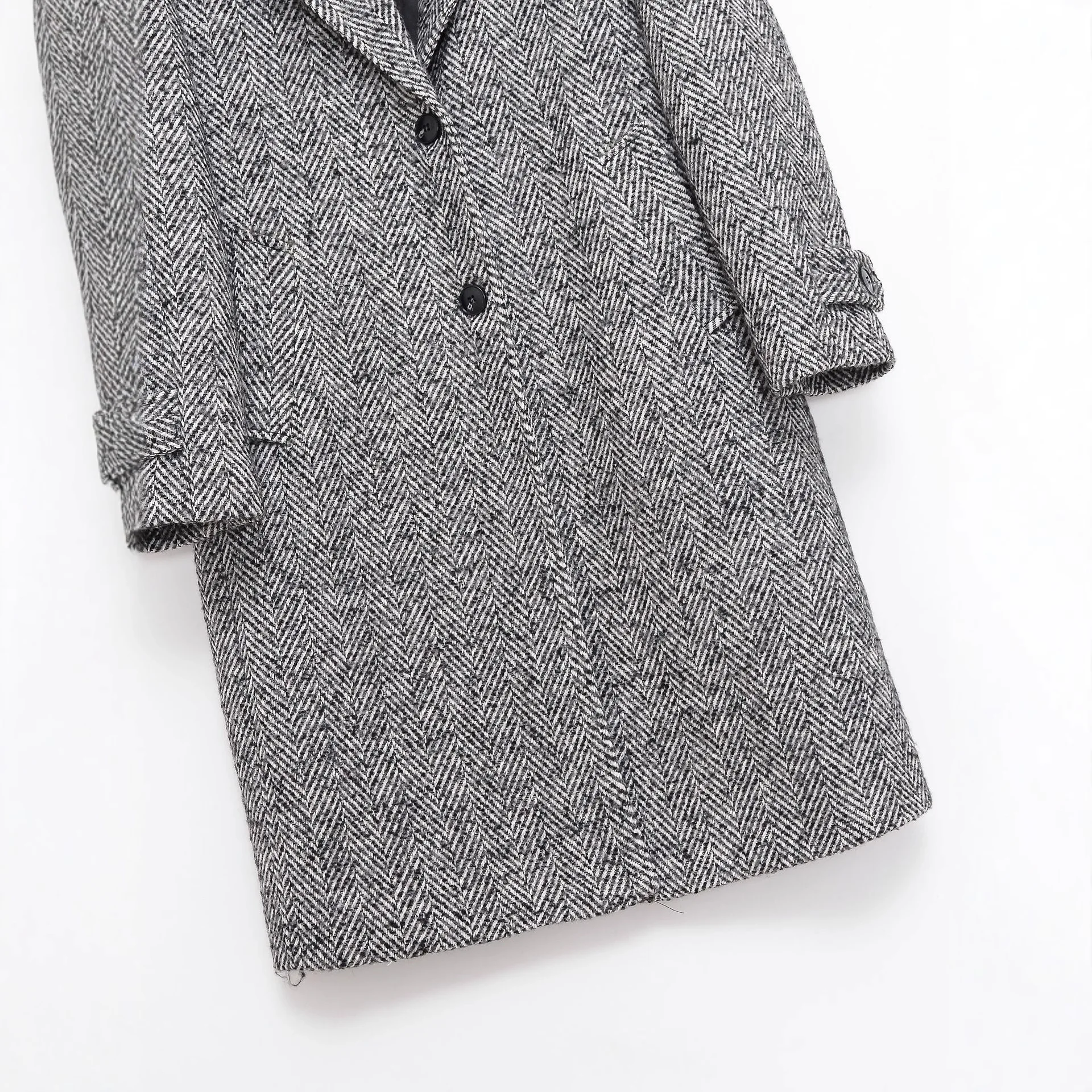 Women's Coat Jacket classics one-piece spring / autumn Fashionable casual, high-end length windbreaker jacket