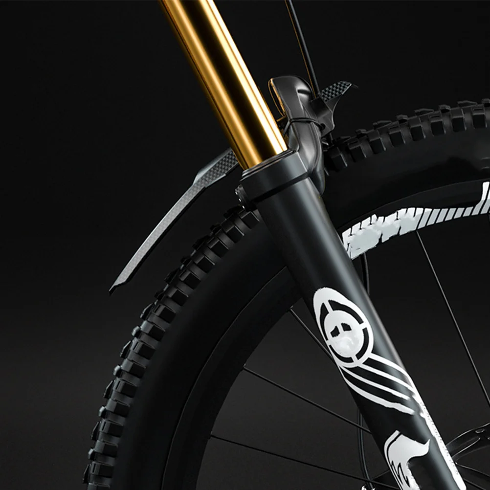 

Carbon Fiber Bike Mudguard Smooth Surface Easy Carry Outdoor Mountain Bike Mud Guard Replacement Mudguard Cycling Tyre Mudguards