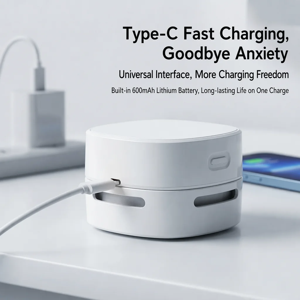 미니 데스크탑 진공 청소기, Type-C 충전 방식, - Mini Desktop Vacuum Cleaner For Eraser Dust 리뷰 및 가격