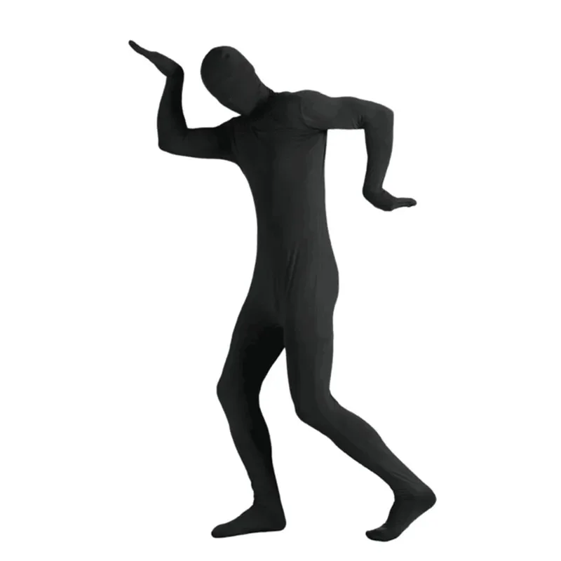 Kind Volwassen Full Body Zentai Pak Kostuum Voor Halloween Mannen Tweede Huid Strakke Pakken Spandex Bodysuit Cosplay Kostuums Podiumshow