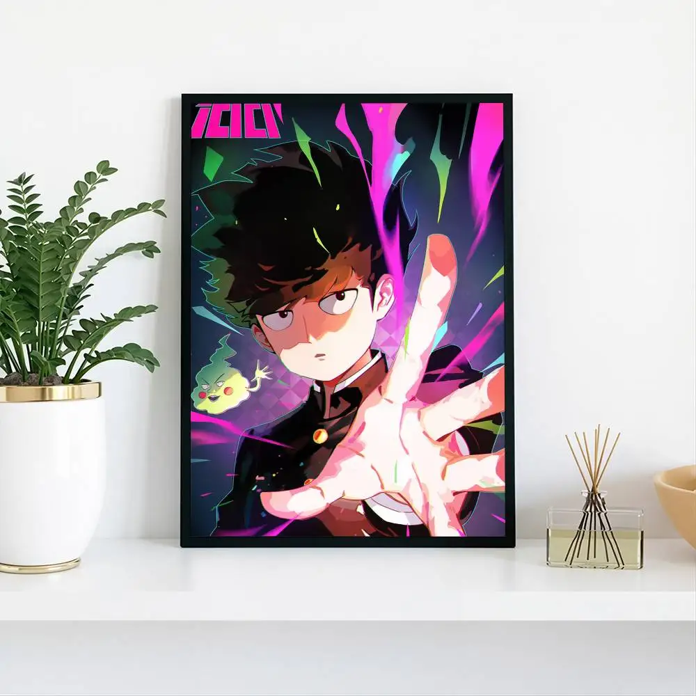 Mob Psycho 100 Shigeo Kageyama Poster Waterproof Wall Art Sticker For Bar Living Room Vintage Decor High Quality Print Gift