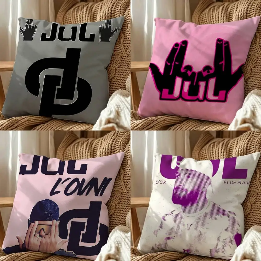 JuL Rapper C est Pas Des Lol Fashion Julien Square Pillow Case Multi Sizes For Car Home Bedroom Decor Custom Valentine Gifts